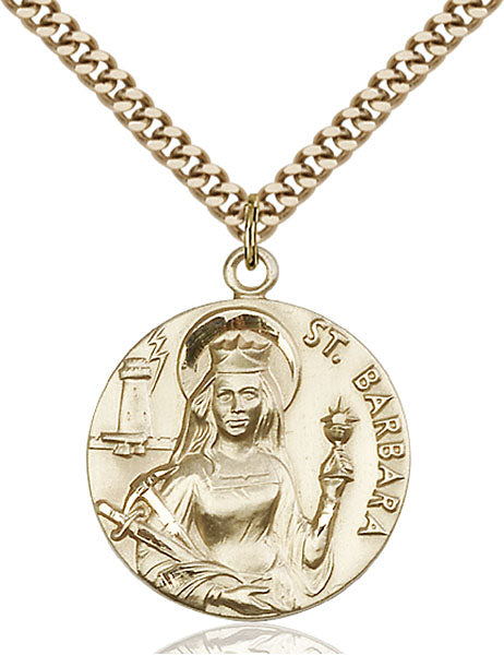 14kt Gold Filled Saint Barbara Pendant
