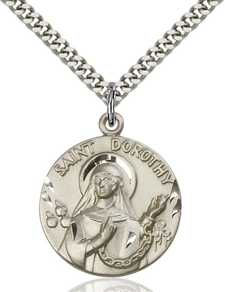 Sterling Silver Saint Dorothy Pendant
