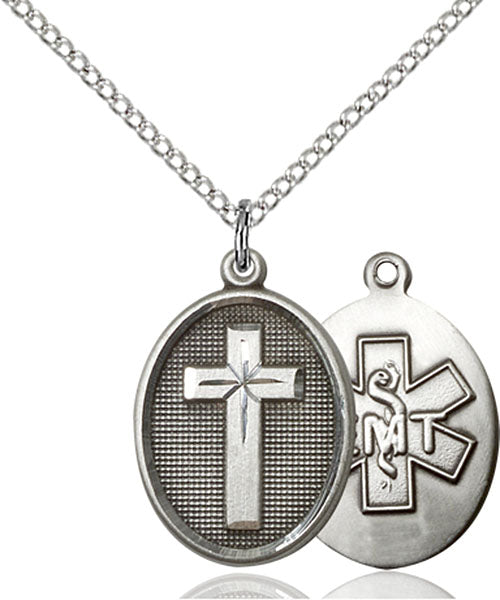 Sterling Silver Cross / Emt Pendant