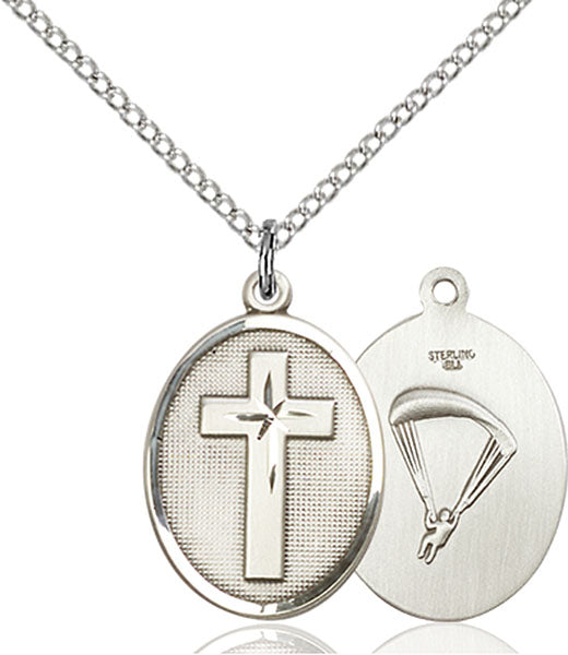 Sterling Silver CROSS / Paratroopers Pendant