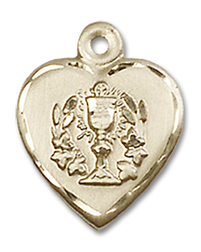 14kt Gold Heart / Communion Medal