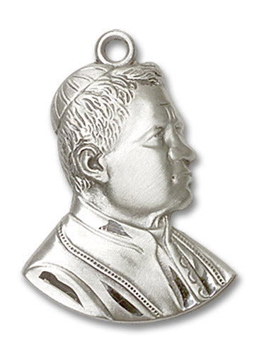 Sterling Silver Saint Pius X Pendant