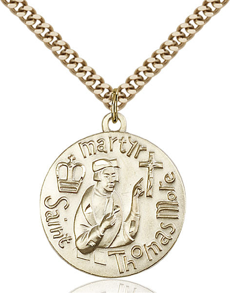 14kt Gold Filled Saint Thomas More Pendant