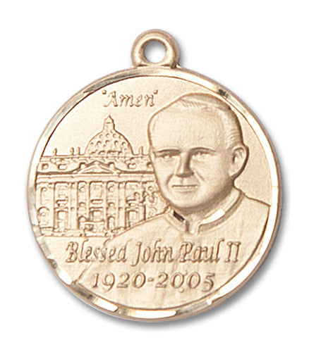 14kt Gold Saint John Paul II Medal