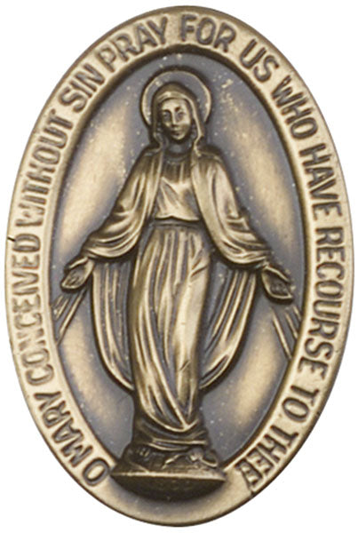 Antique Gold Miraculous Visor Clip