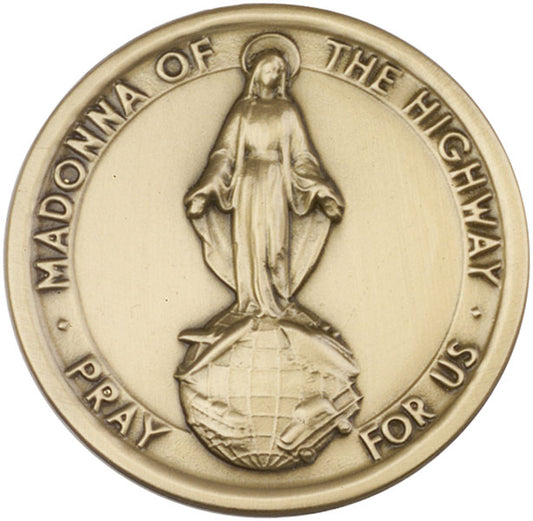 Antique Gold O/L of the Highway Visor Clip