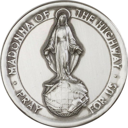 Antique Silver O/L of the Highway Visor Clip