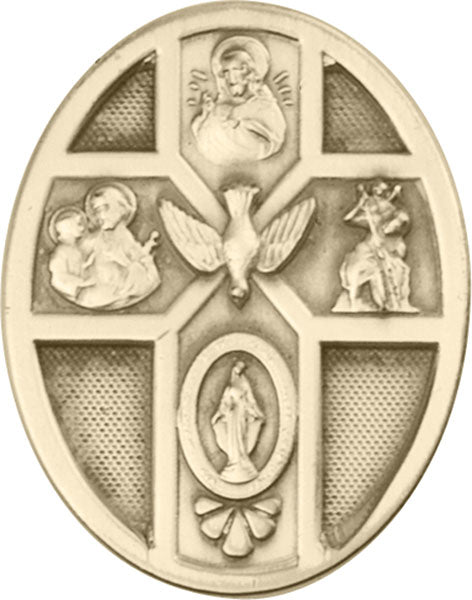 Antique Gold 5-Way / Holy Spirit Visor Clip