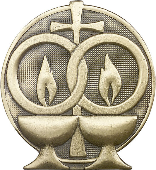 Antique Gold Wedding Visor Clip