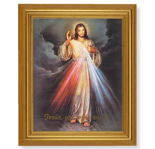 Divine Mercy (Spanish) Gold Framed Art