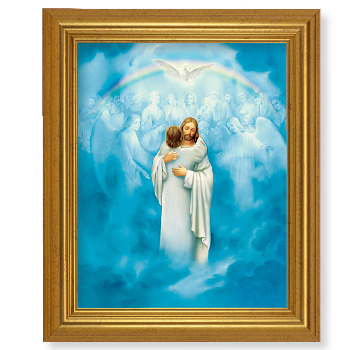 Christ - Welcoming Home Gold Framed Art