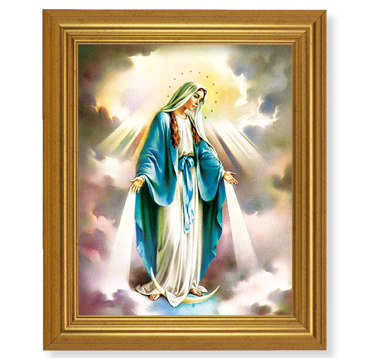 Our Lady of Grace Gold Framed Art