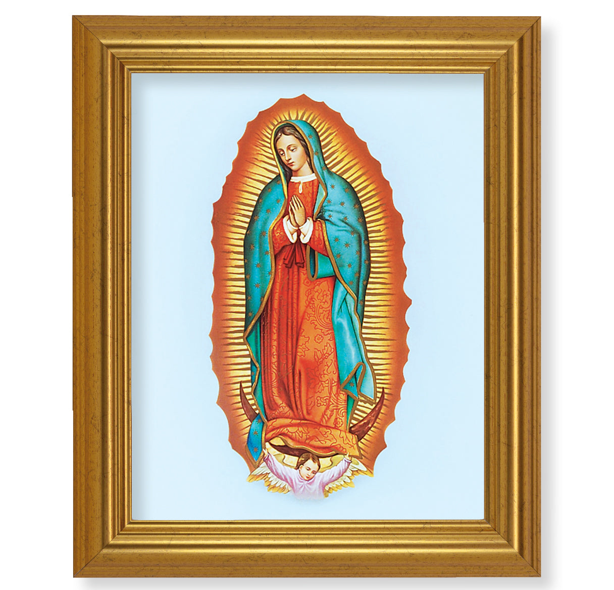 Our Lady of Guadalupe Gold Framed Art