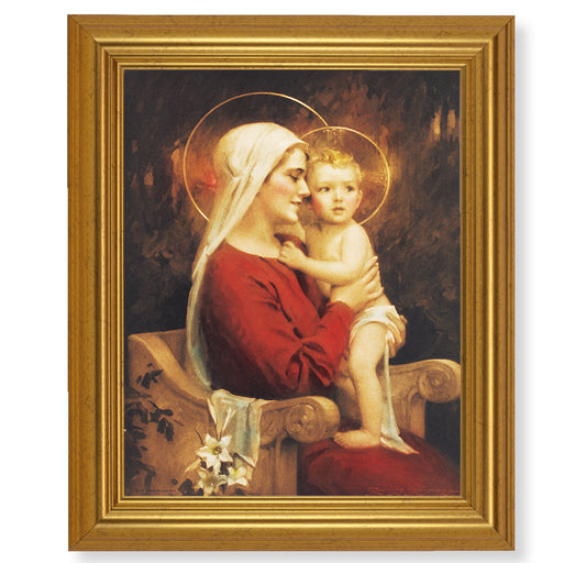Madonna and Child Gold Framed Art