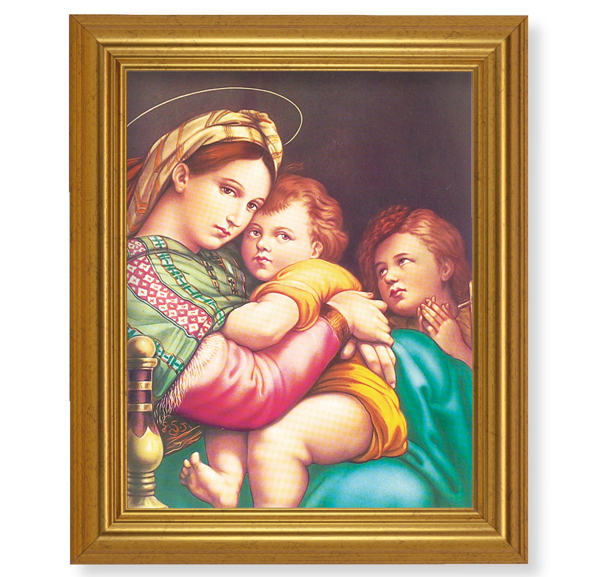 Madonna and Child Gold Framed Art