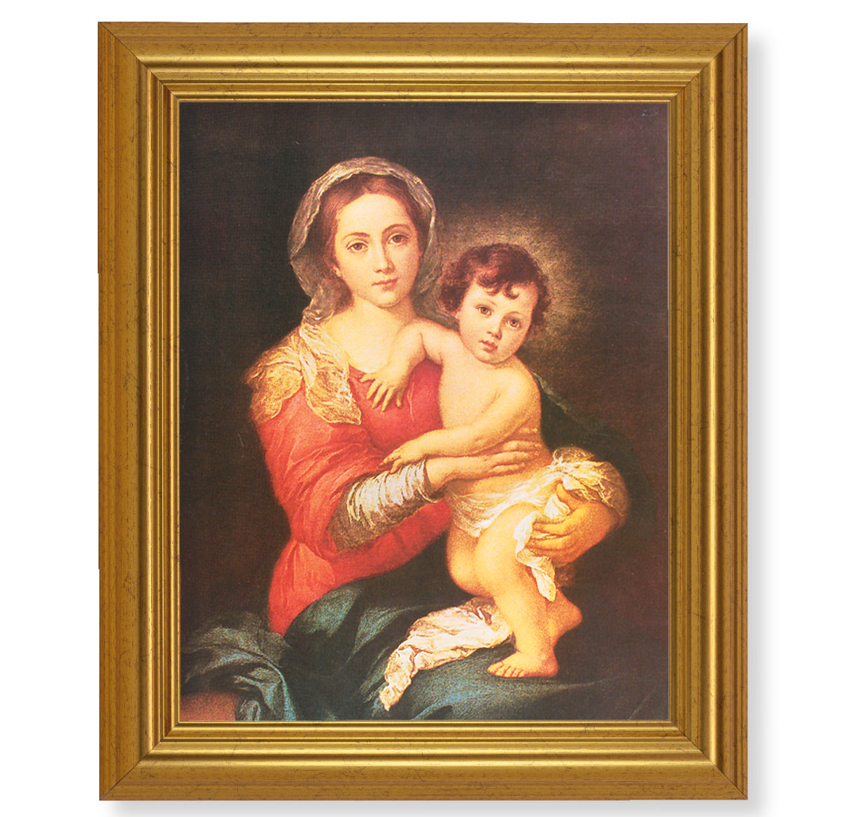 Madonna and Child Gold Framed Art