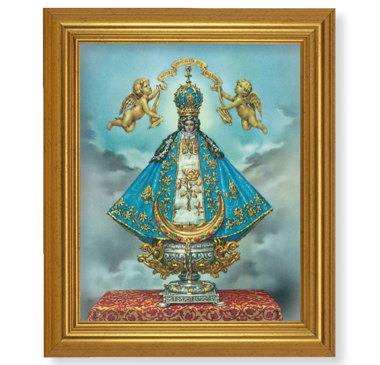 Virgen de San Juan Gold Framed Art