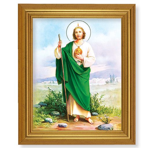 St. Jude Gold Framed Art