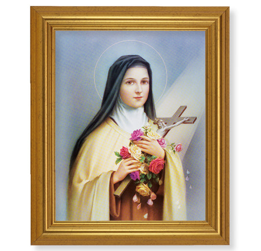 St. Therese Gold Framed Art