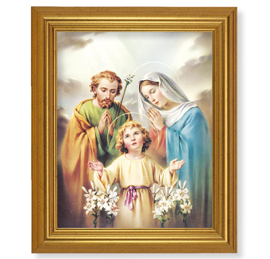 Holy Family Gold Framed Art