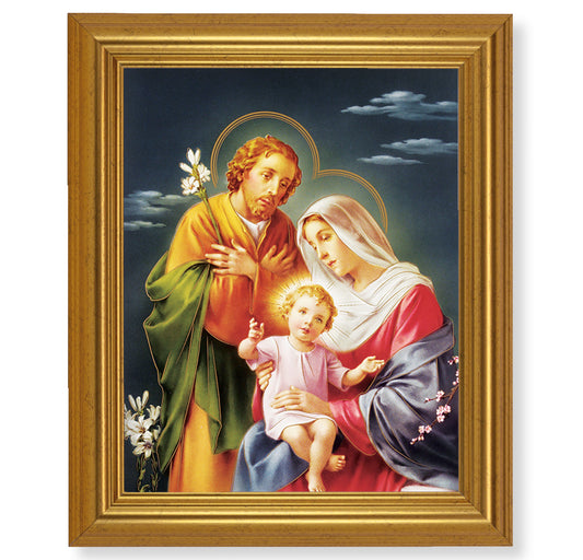 Holy Family Gold Framed Art