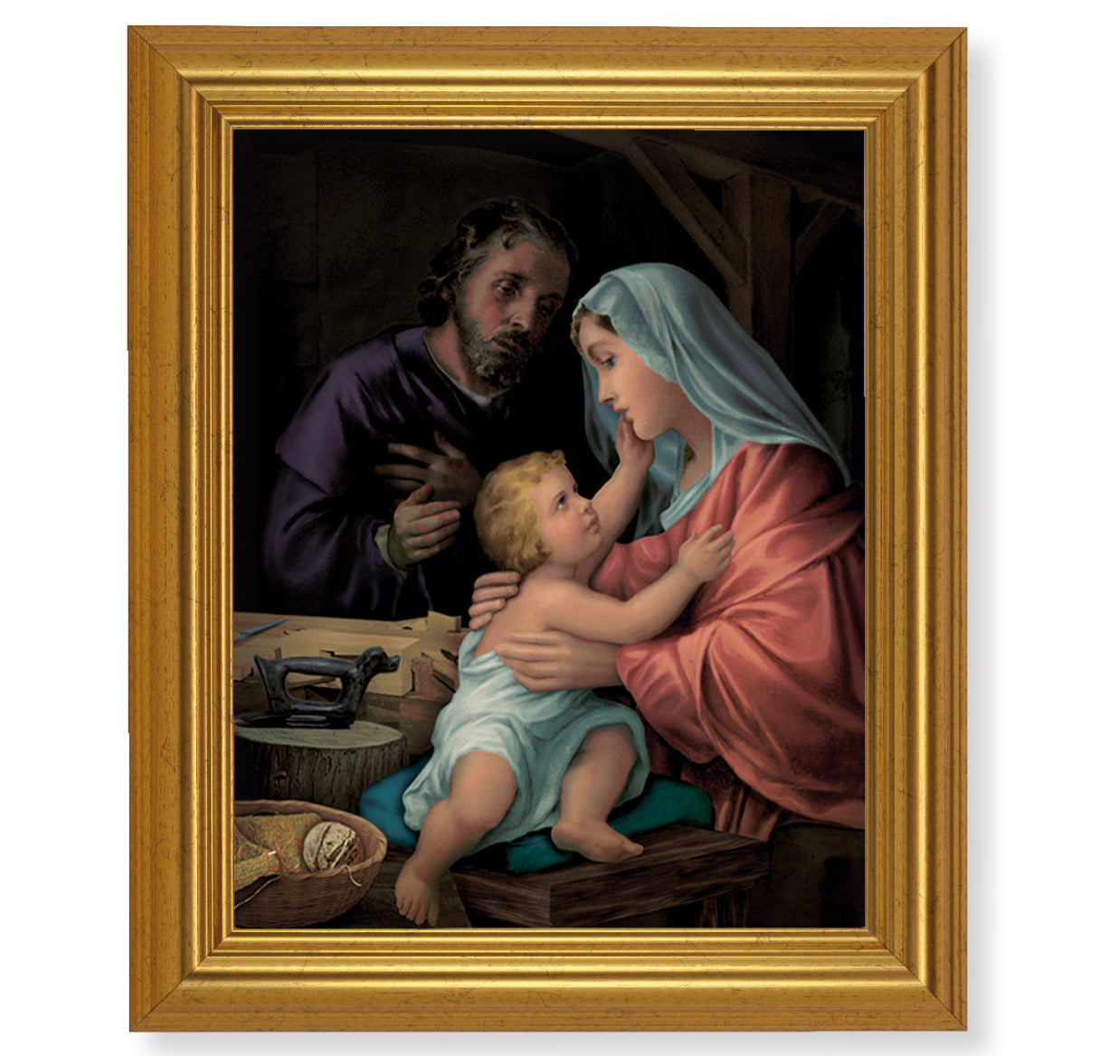 Holy Family Gold Framed Art