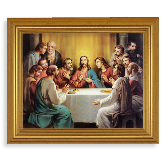 Last Supper Gold Framed Art