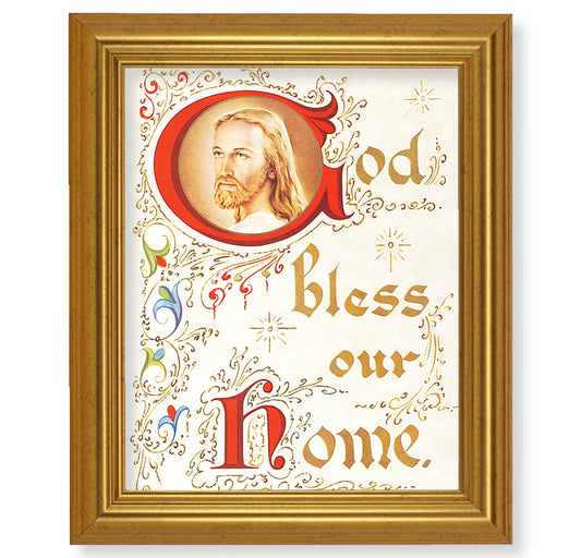 House Blessing Gold Framed Art