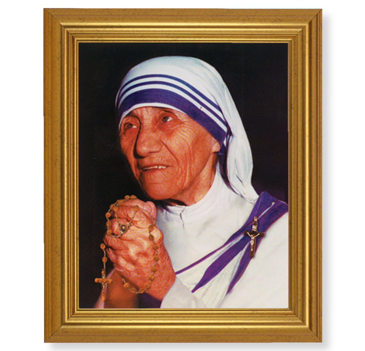 St. Teresa of Calcutta Gold Framed Art