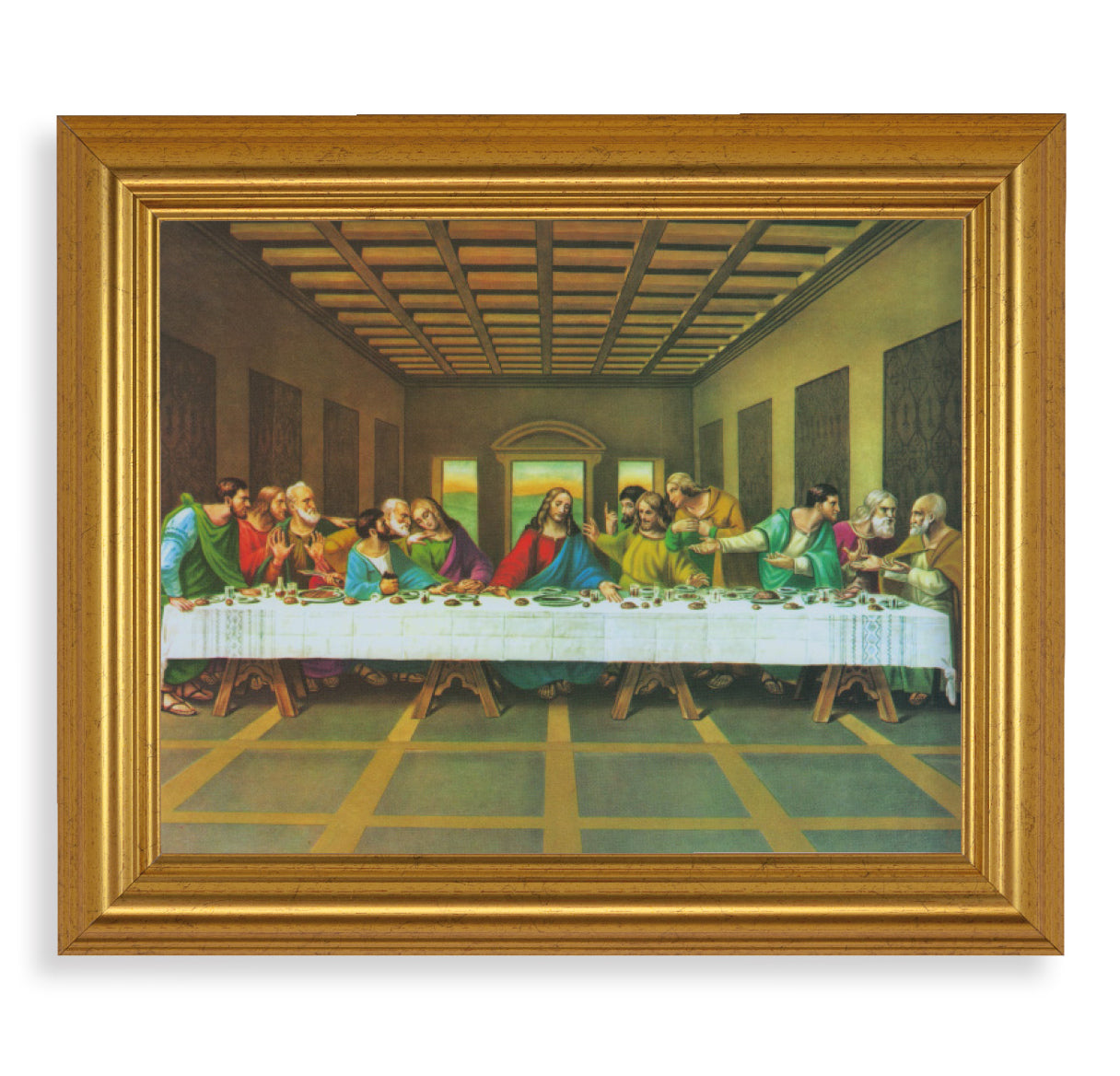 The Last Supper Gold Framed Art – The Catholic Shop