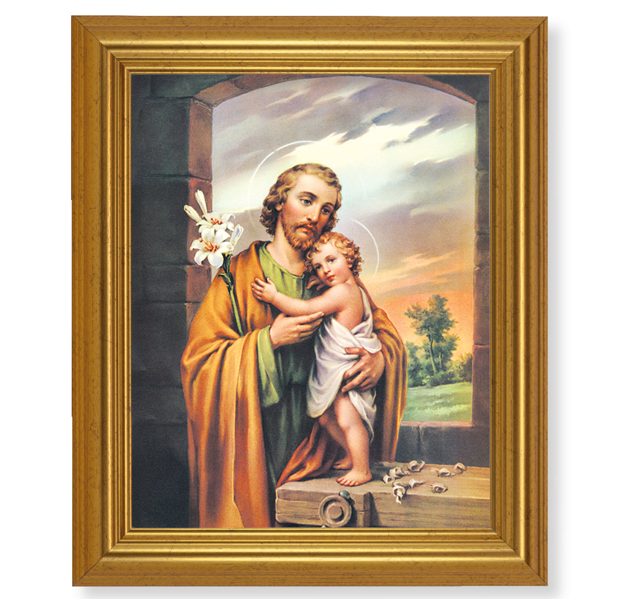 St. Joseph Gold Framed Art