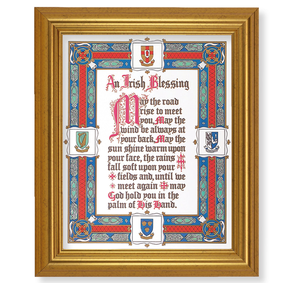 Irish Blessing Gold Framed Art