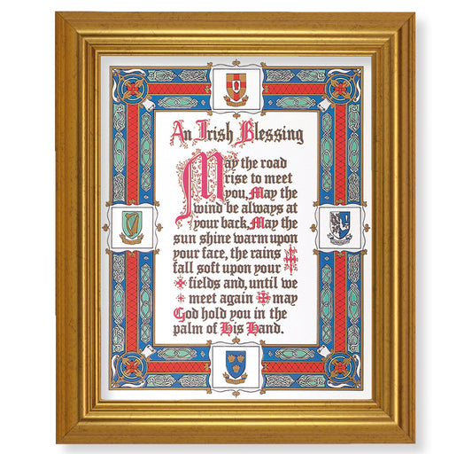Irish Blessing Gold Framed Art