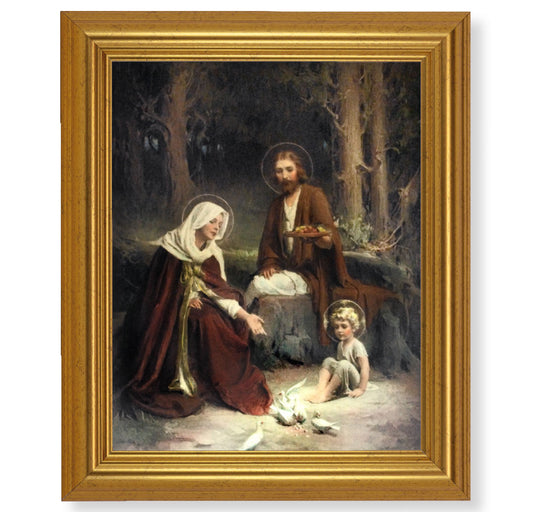 Holy Family Gold Framed Art