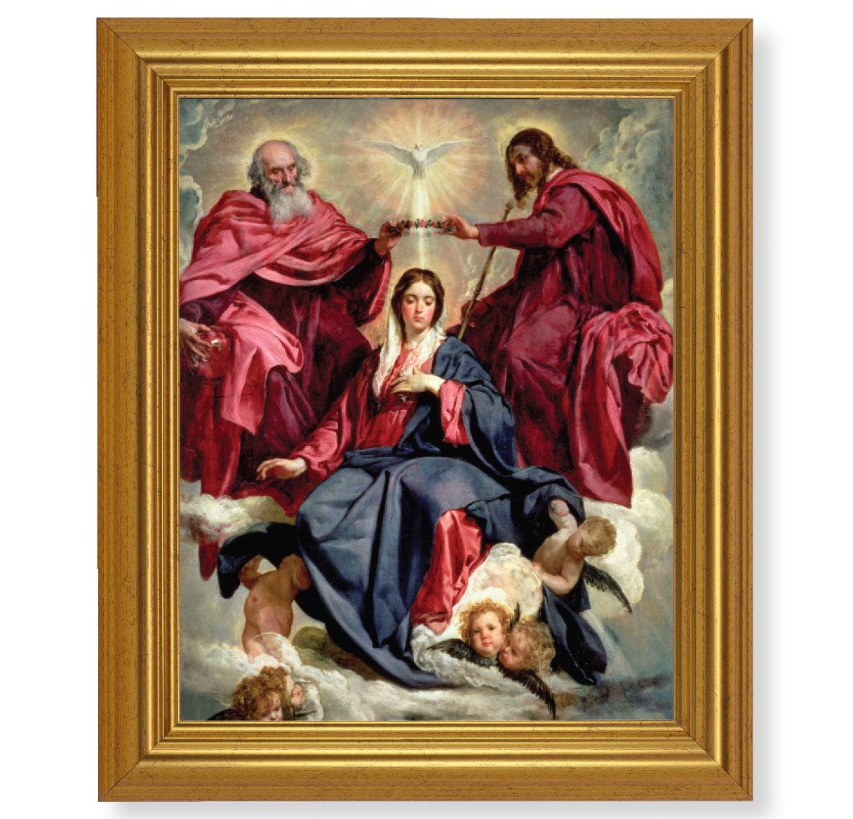 Crowning of Mary Gold Framed Art