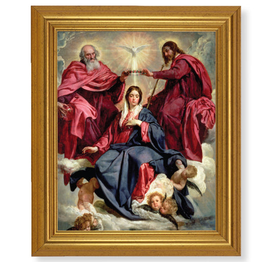 Crowning of Mary Gold Framed Art