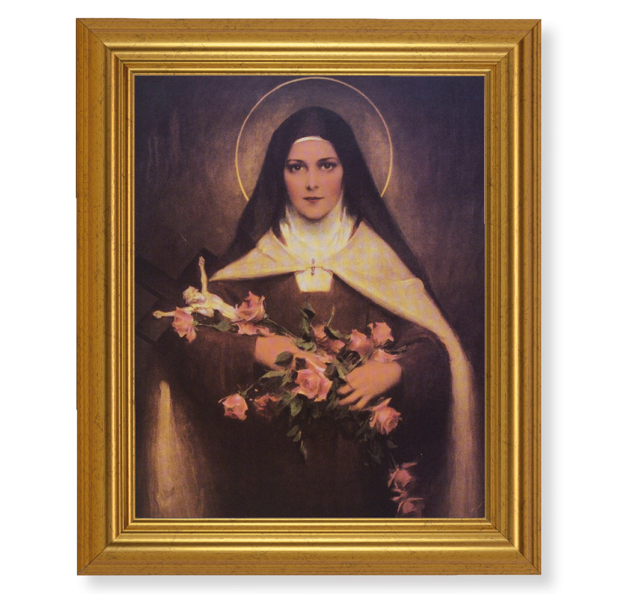 St. Therese Gold Framed Art