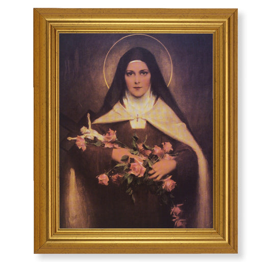 St. Therese Gold Framed Art
