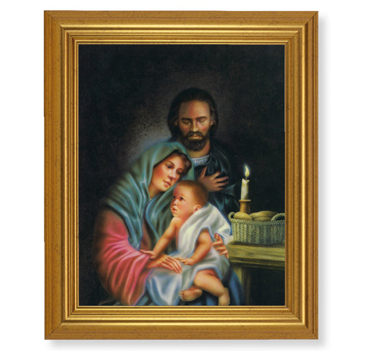 Holy Family Gold Framed Art