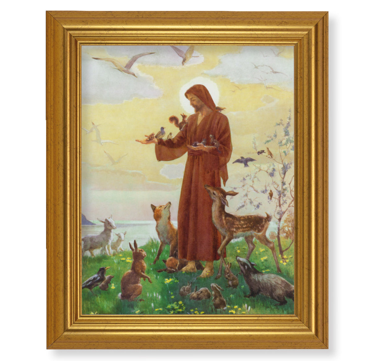 St. Francis Gold Framed Art