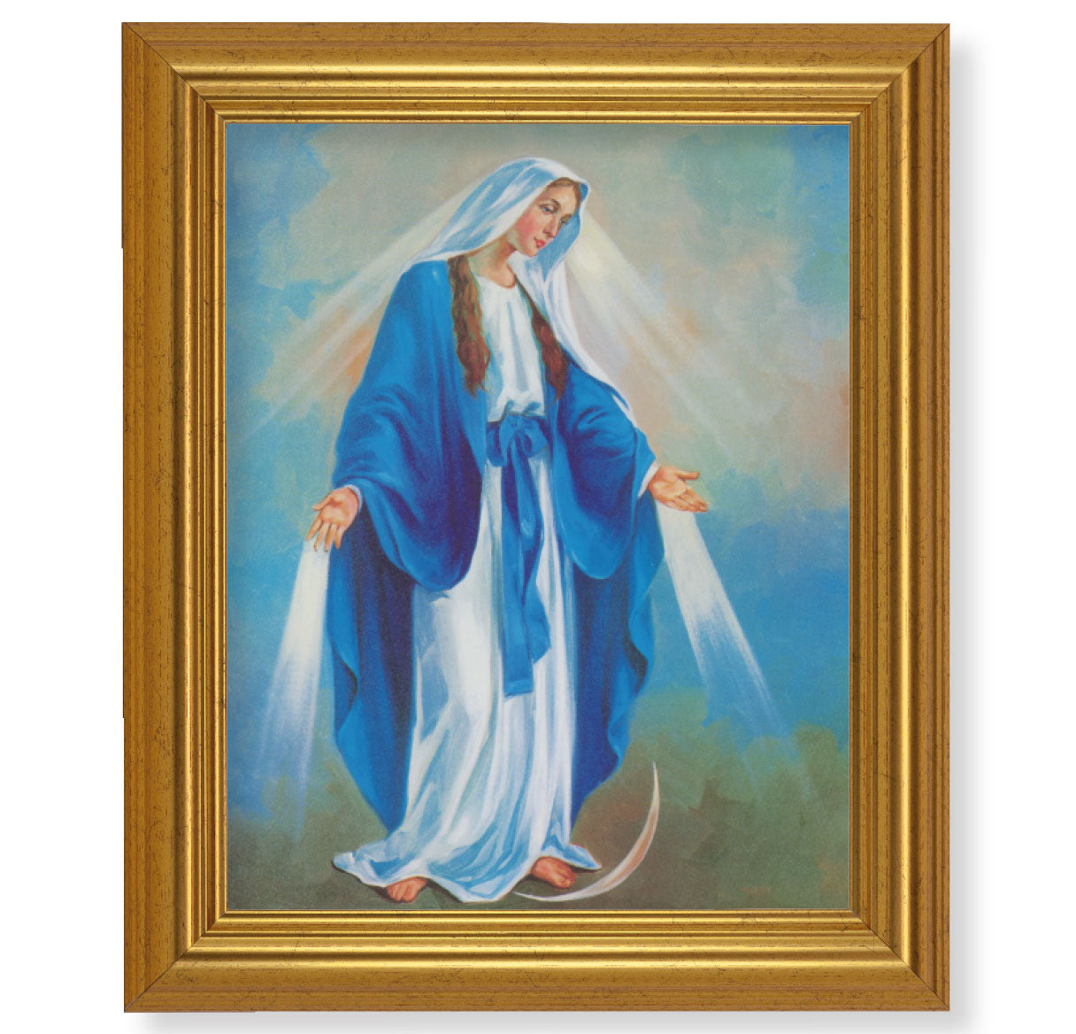 Our Lady of Grace Gold Framed Art