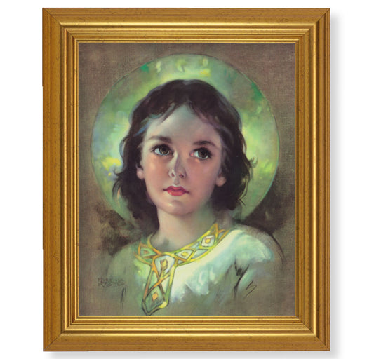 The Child Jesus Gold Framed Art