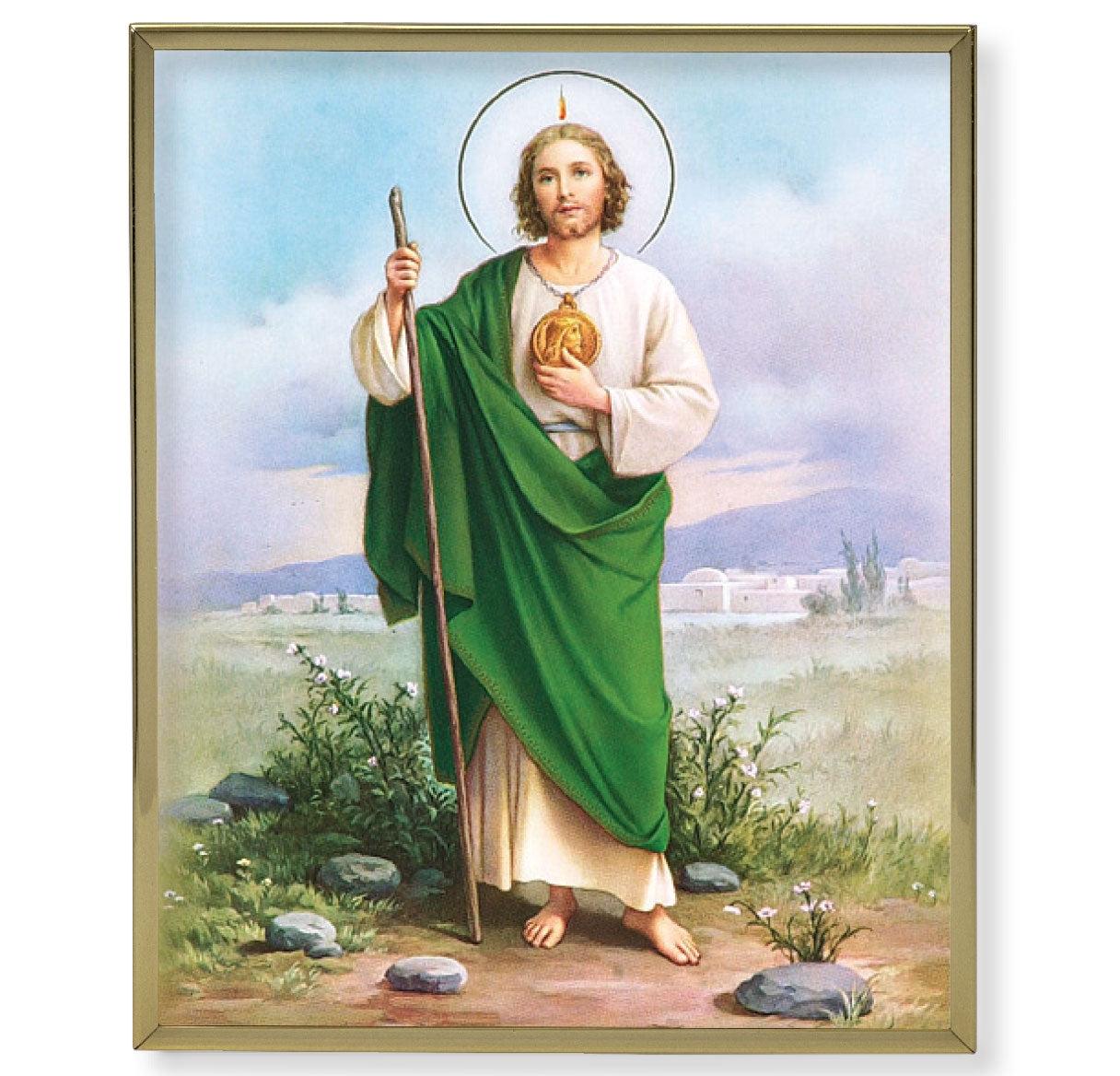St. Jude Gold Framed Plaque