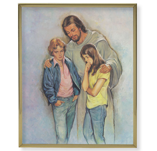 The Comforter Gold Framed Plaque