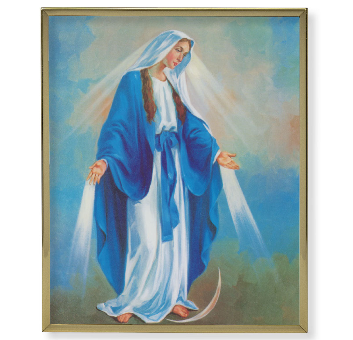 Our Lady of Grace Gold Framed Plaque