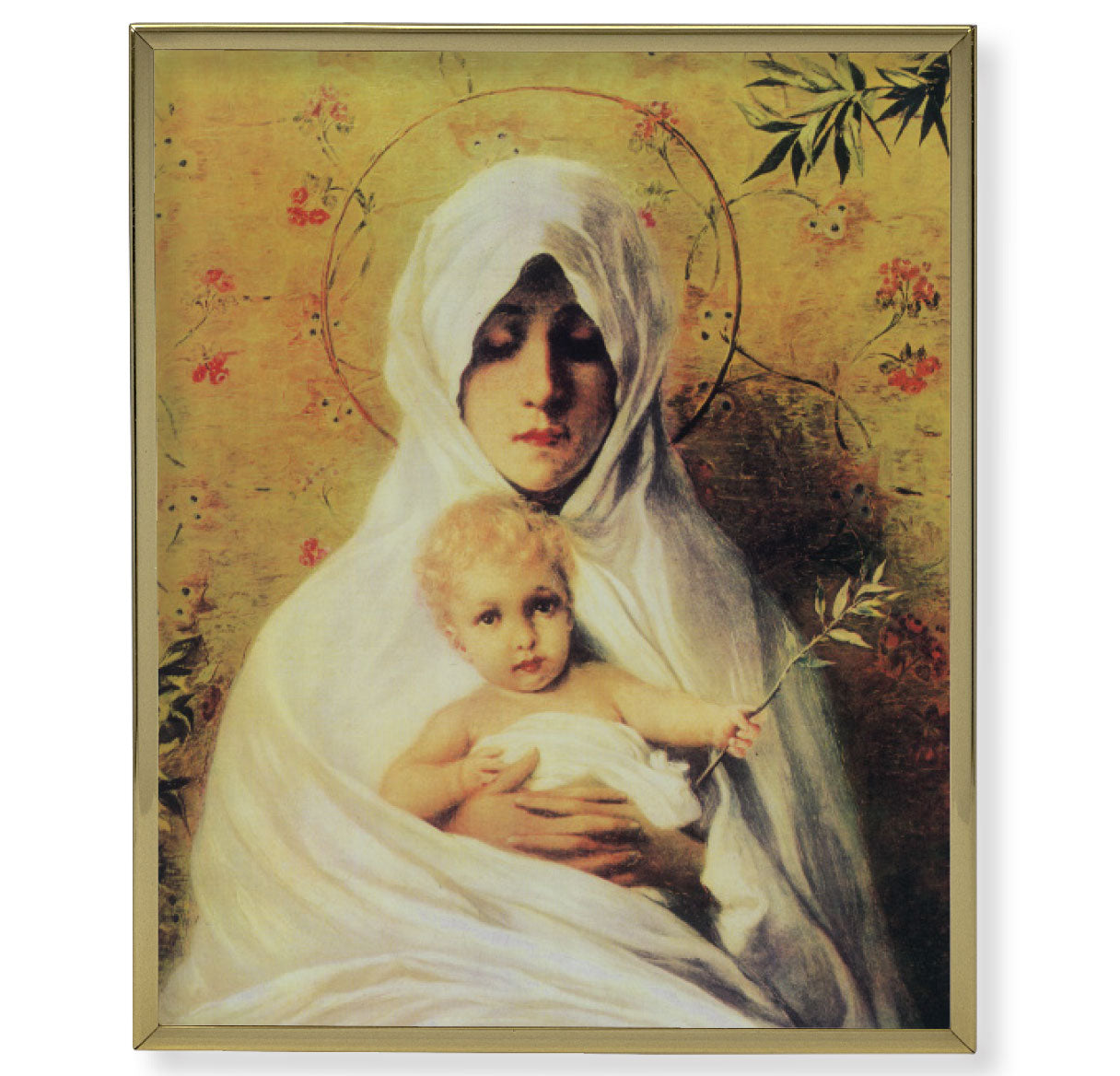 Our Lady of the Palm Gold Framed Plaque