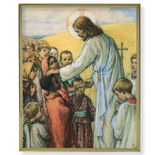 Lord of all Nations Gold Framed Plaque