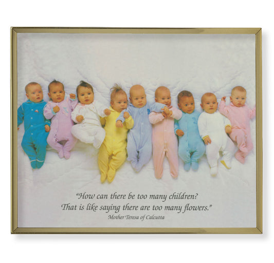 St. Teresa of Calcutta Quote Gold Framed Plaque