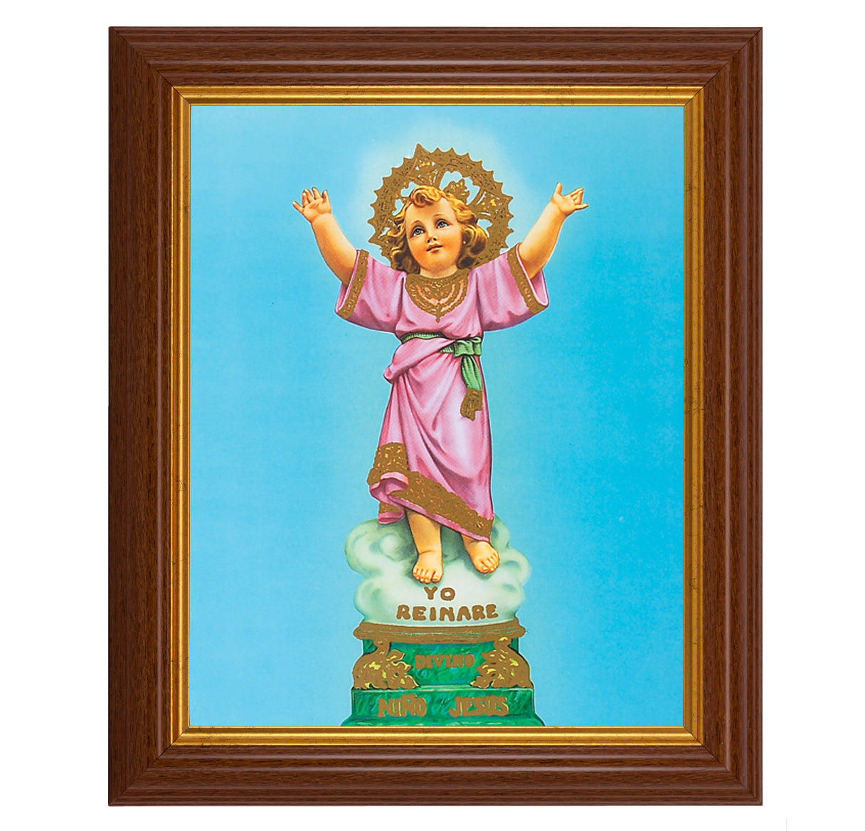 Divino Nino Dark Walnut Framed Art