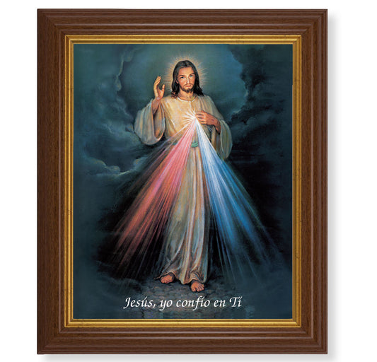 Divine Mercy (Spanish) Dark Walnut Framed Art